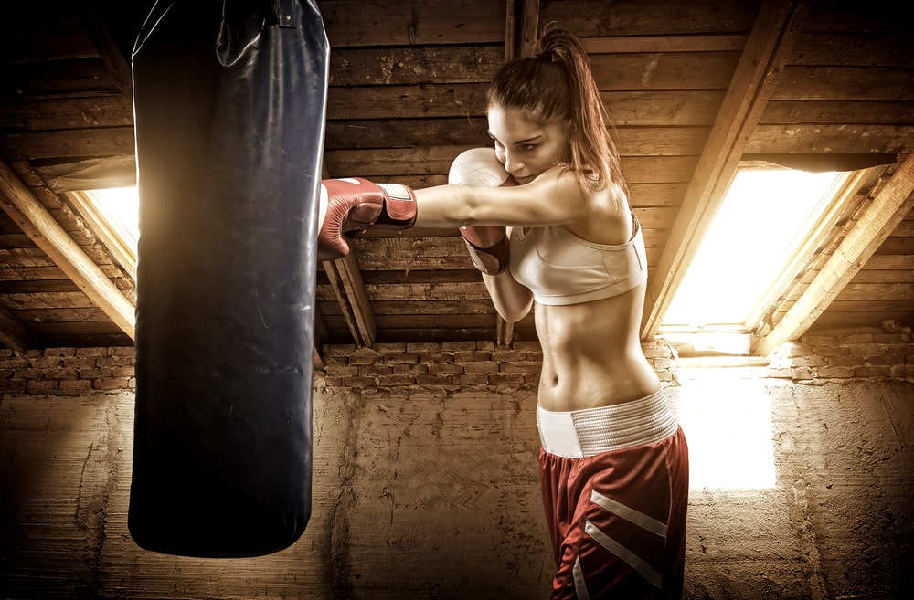 Punch bag good for losing online weight